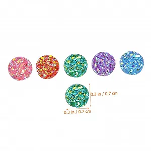 Стразы Gypsophila COHEALI Плоское Дно Сверла для рукоделия, одежды, декоративные, горячей фиксации, с плоским основанием, мелкие, пластиковые, пачка 100 штук synthetic.ua - Фото 1