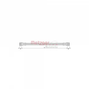 Тормозной шланг METZGER 4111618 OPEL задний мост слева справа - Фото 1