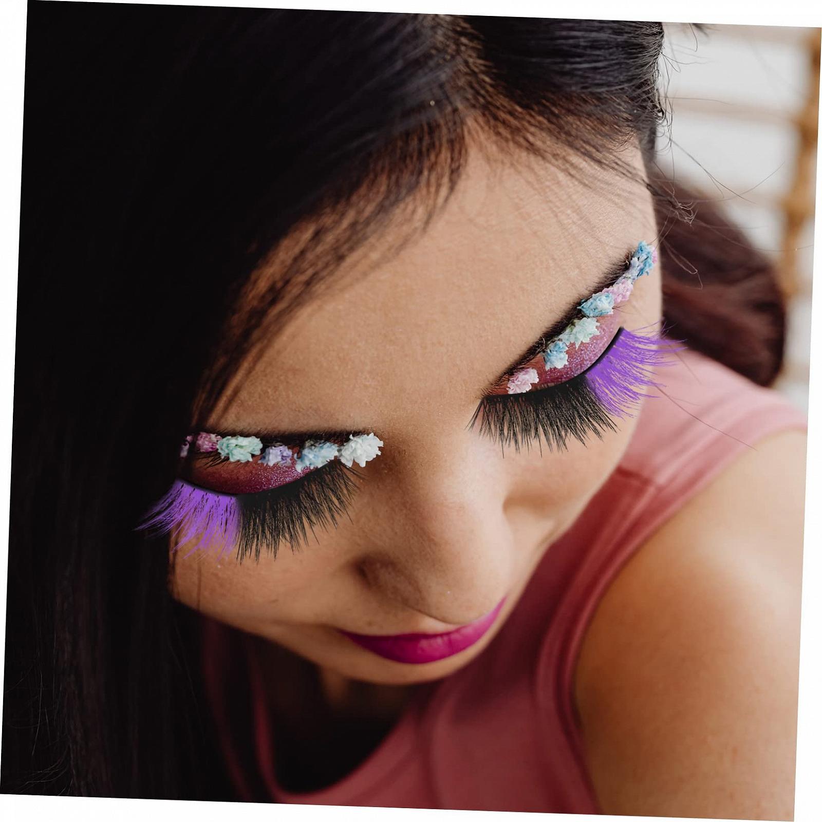 Штучні вії Angoily 25 Пурпурові, фото №6