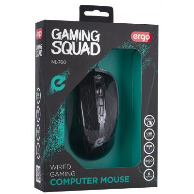 Компьютерная мышь Ergo NL-760 USB Black NL-760, фото №8