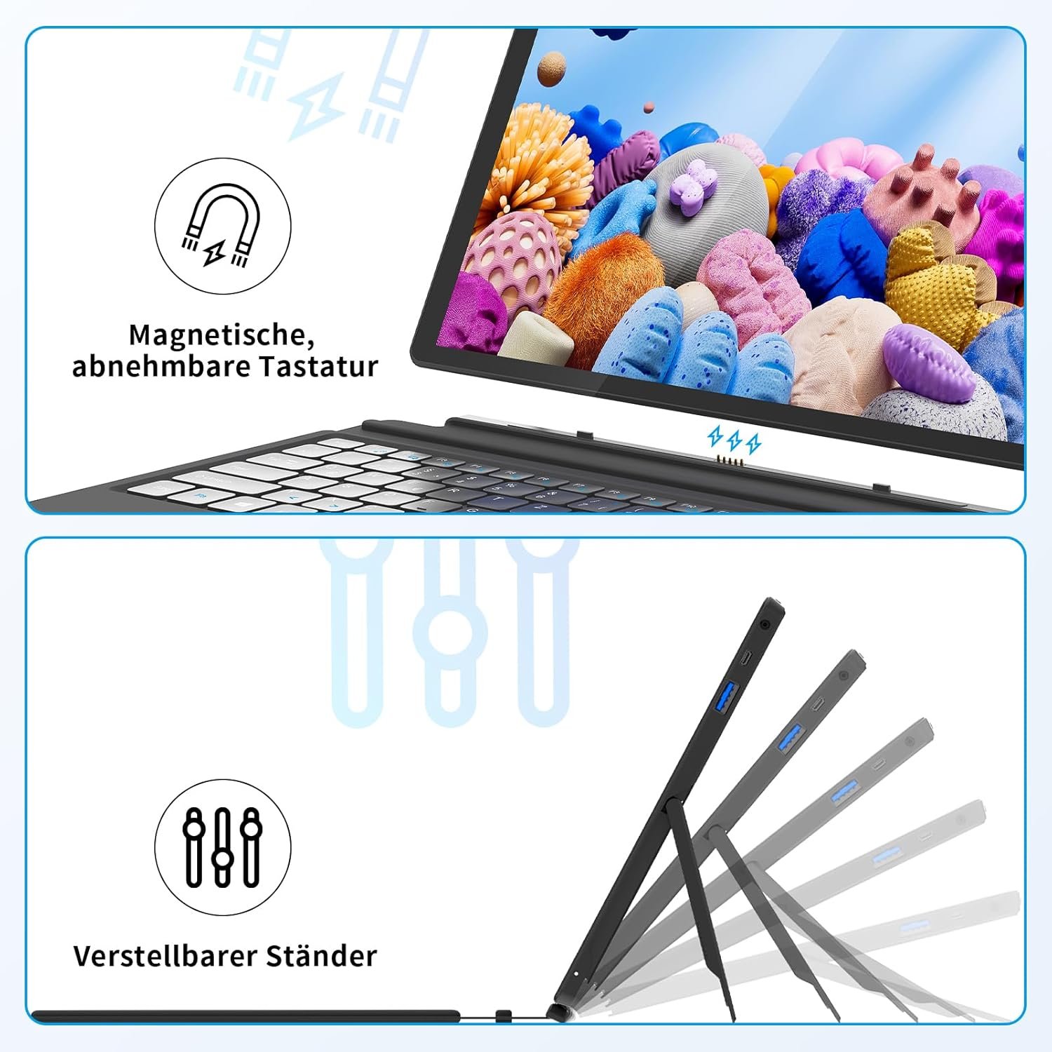 Планшет 10.1 AWOW AiBook 10 12GB/256GB Windows 11 6500 mAh Черный, фото №2