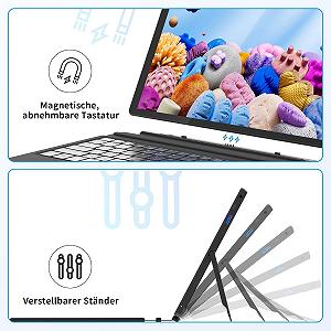 Планшет 10.1 AWOW AiBook 10 12GB/256GB Windows 11 6500 mAh Чорний synthetic.ua - Фото 1