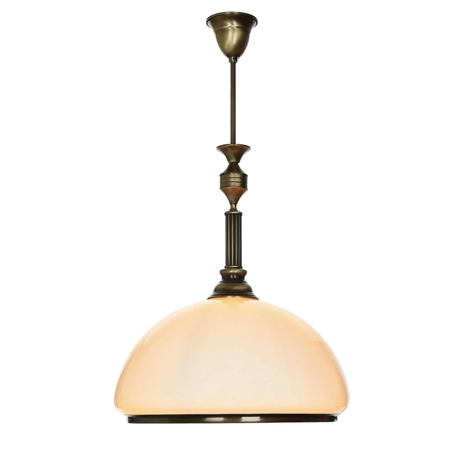 Підвісний світильник Licht-Erlebnisse, метал та скло, антична латунь, E27, діаметр 40 см, фото №3