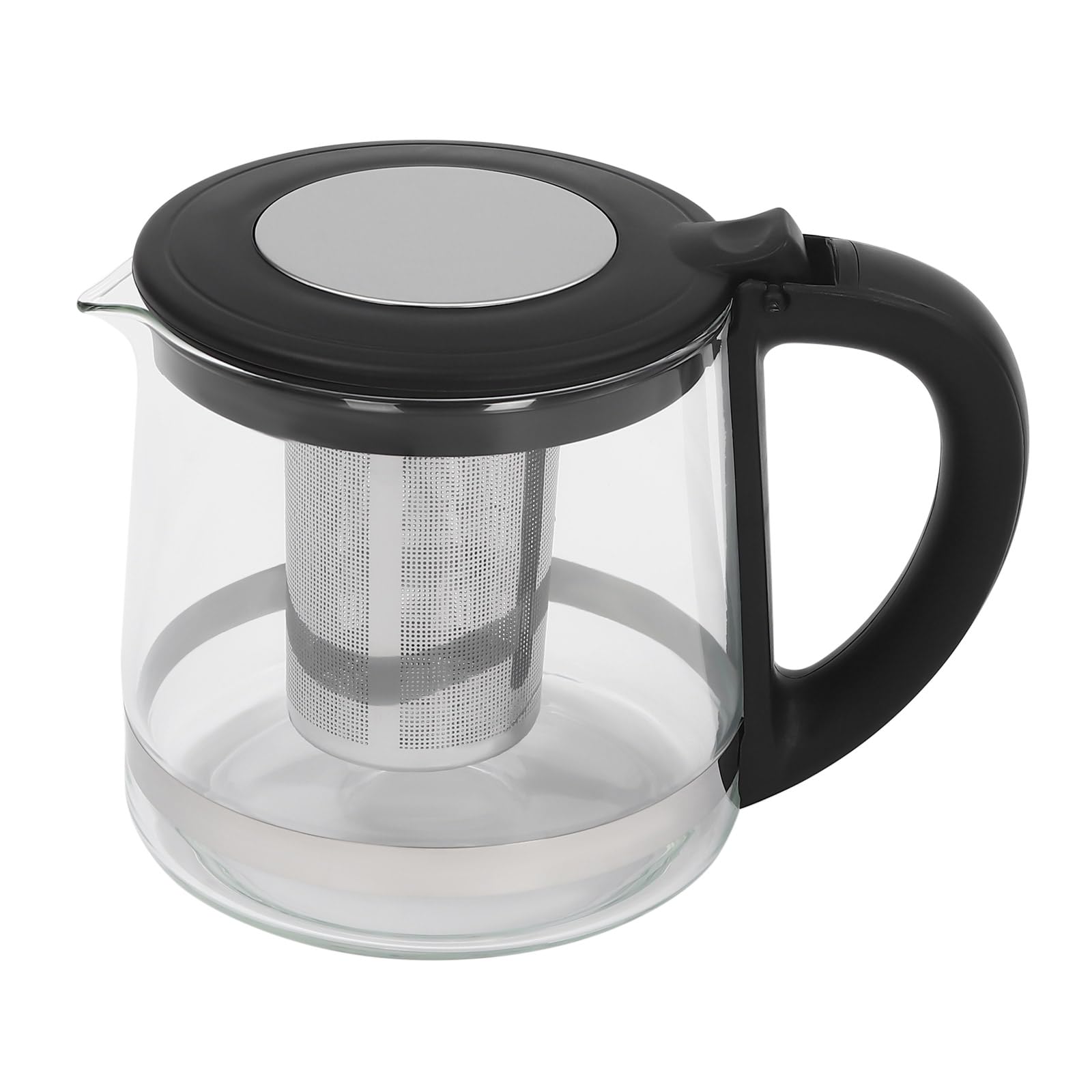 Електрочайник Double Flame 2.5 L з 5 настройками температури та LCD екраном 1800 W прозорий кавник з сенсорною базою, фото №6