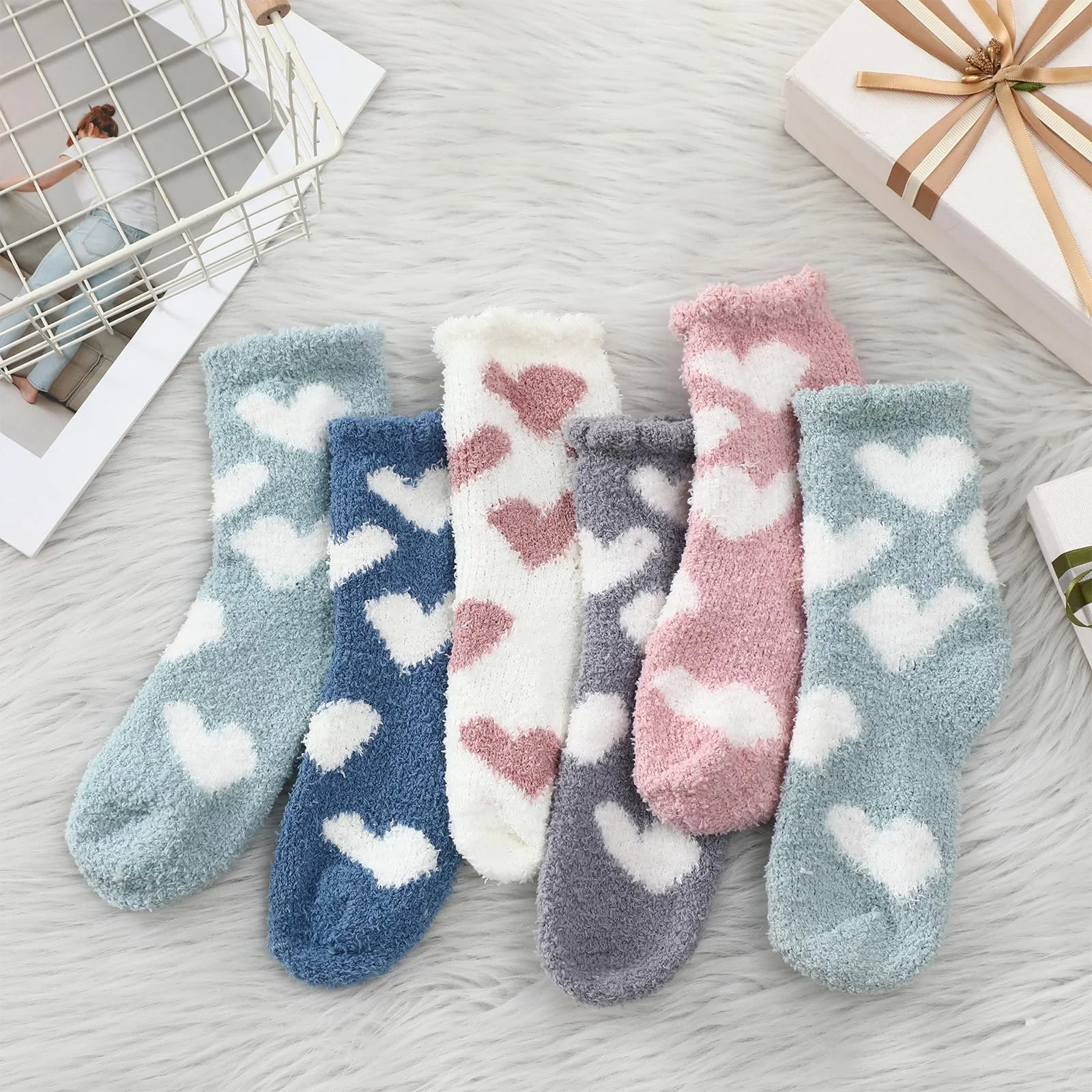 Шкарпетки Hestya Пухнасті шкарпетки Жіночі 35-42, фото №6