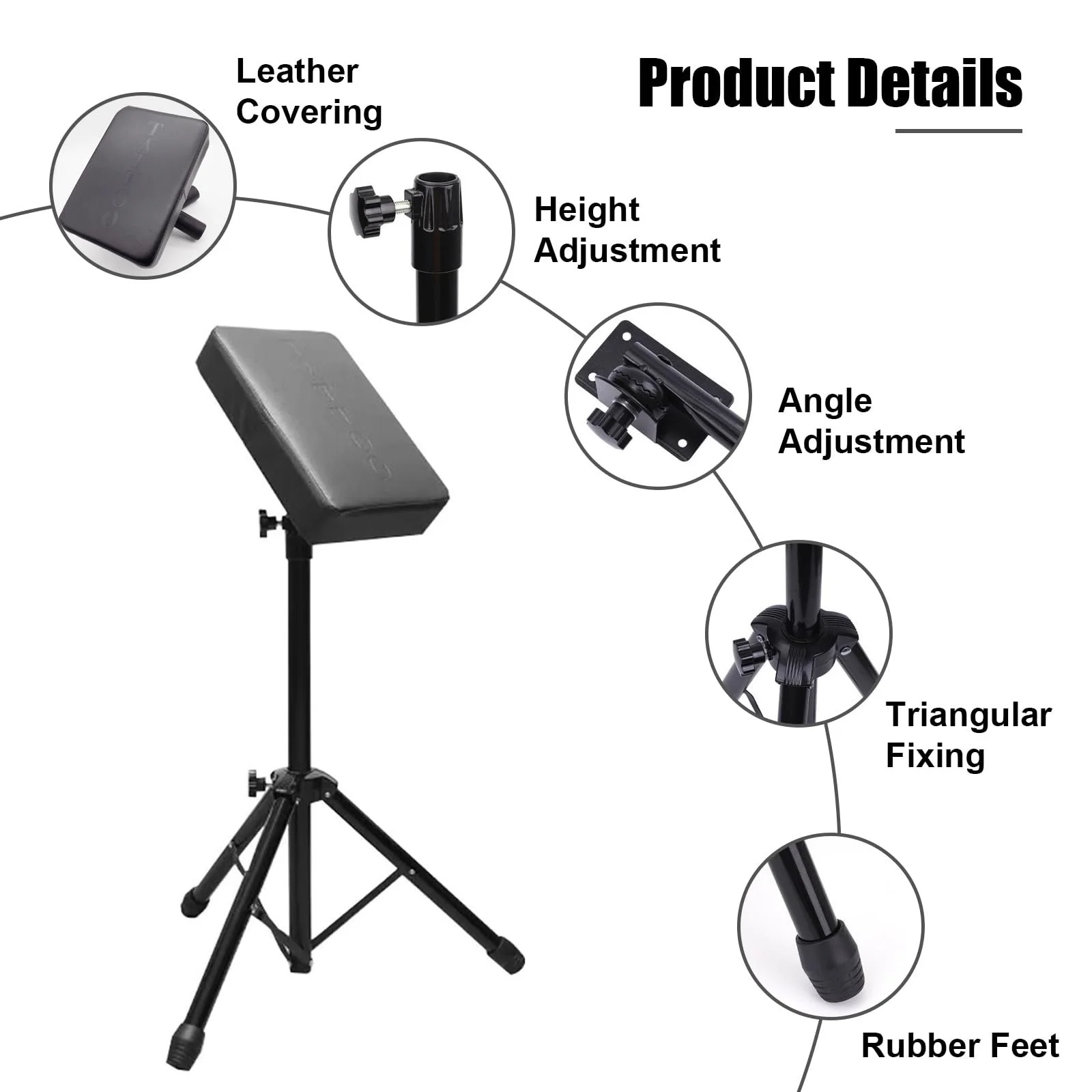 Підставка для рук для татуювання з підносом Регульована по висоті, фото №7