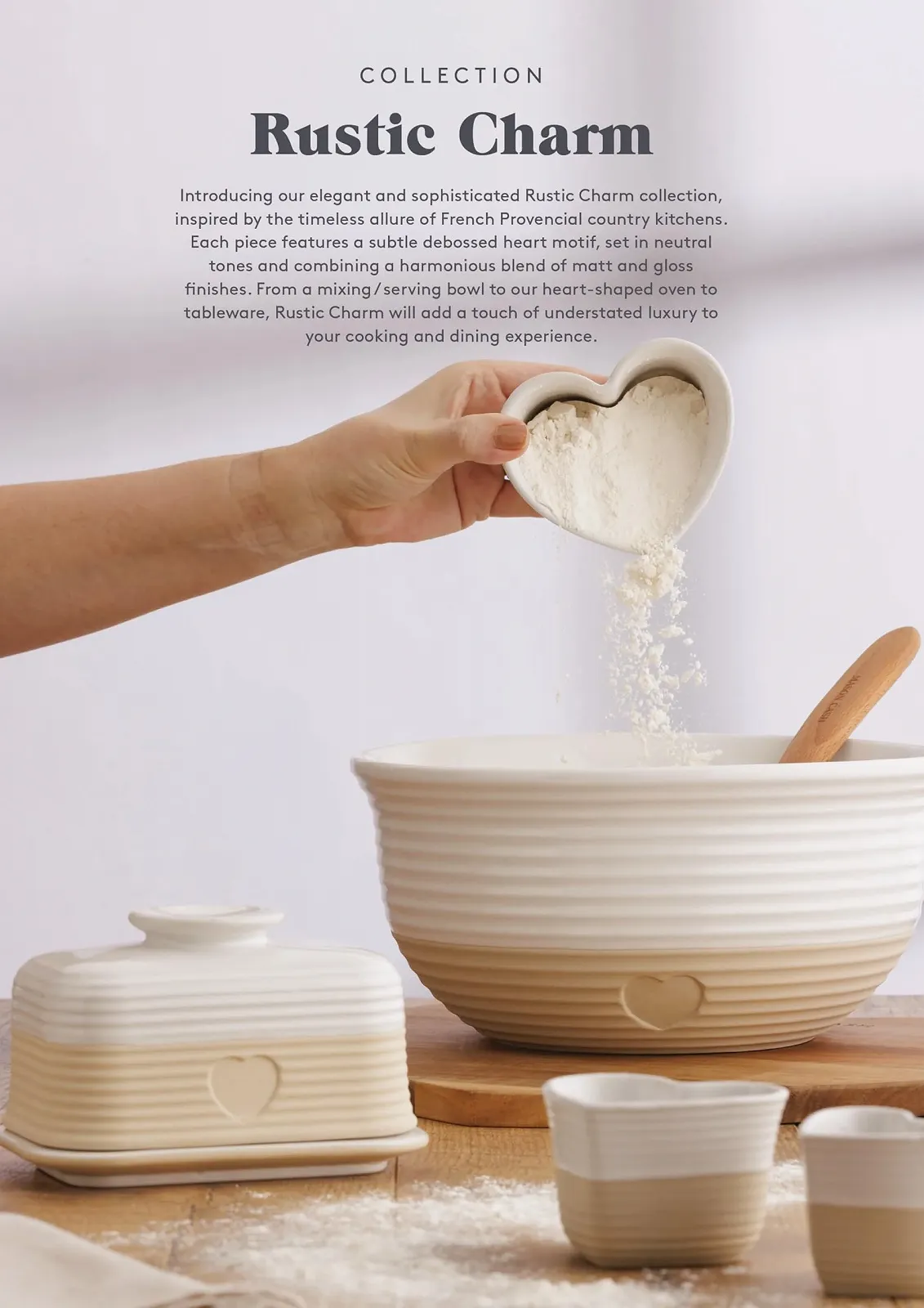 Форма для запекания Mason Cash Rustic Heart 1.5 л керамическая в форме сердца с тиснением, фото №5 Форма для запекания Mason Cash Rustic Heart 1.5 л керамическая в форме сердца с тиснением, фото №5