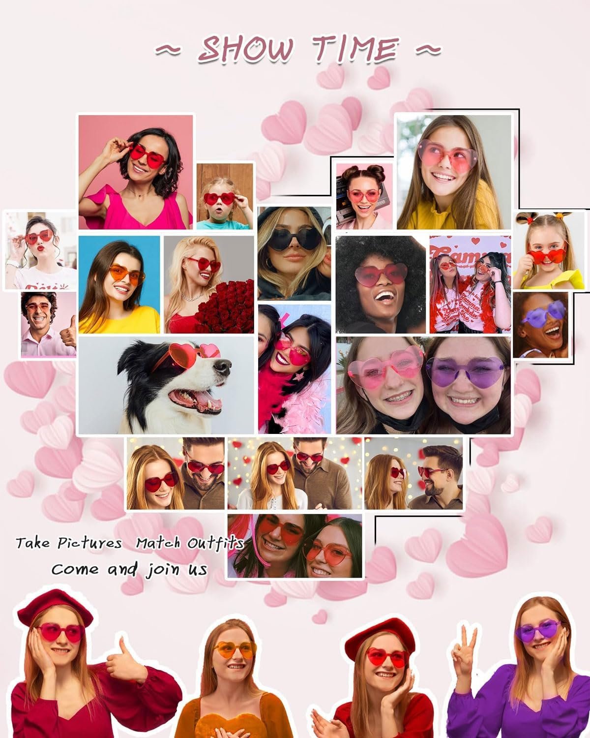 Солнцезащитные очки Формы сердца, фото №6