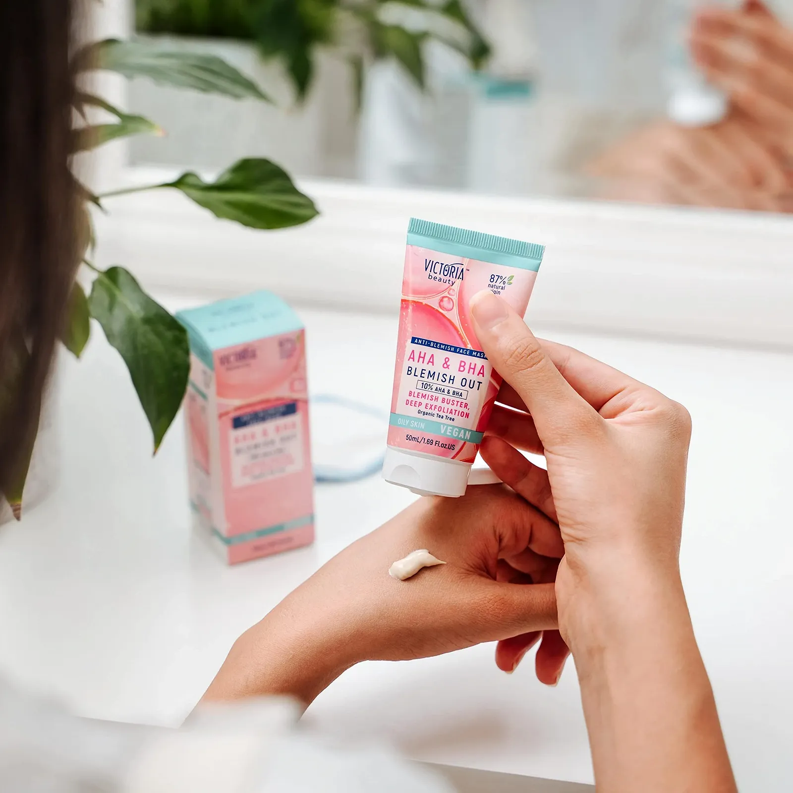 Маска для обличчя Victoria Beauty AHA BHA Peeling з саліциловою кислотою для проблемної та жирної шкіри, 50 мл, фото №2