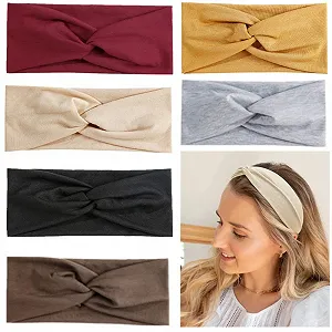 Набор из 6 эластичных повязок для волос, перекрестный узел. synthetic.ua - Фото 1