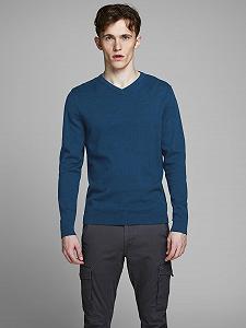 Джемпер з V-подібним вирізом JACK & JONES synthetic.ua - Фото 1