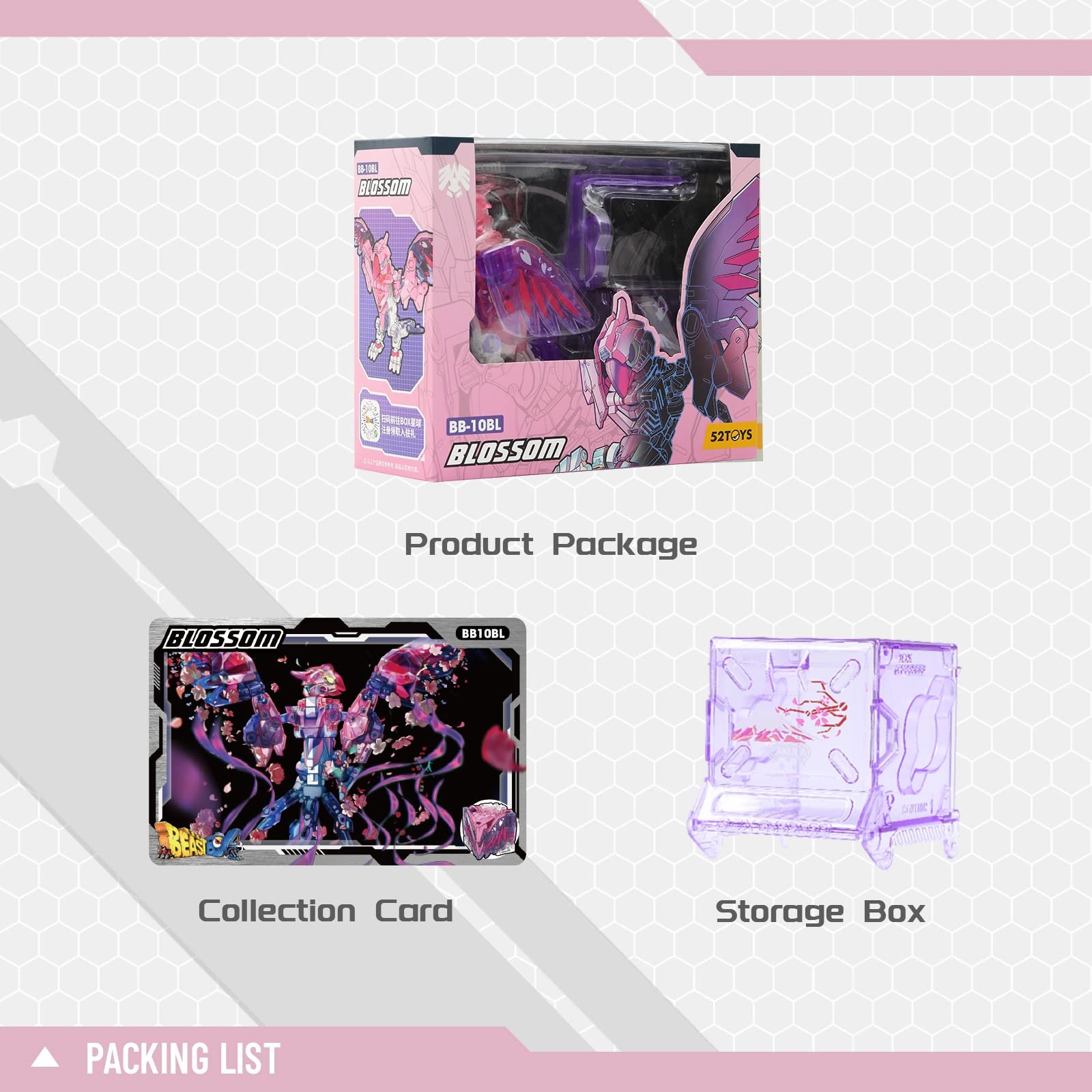 Трансформер 52TOYS Beastbox Series Blossom Дитяча іграшка Папуга Різнокольоровий, фото №7