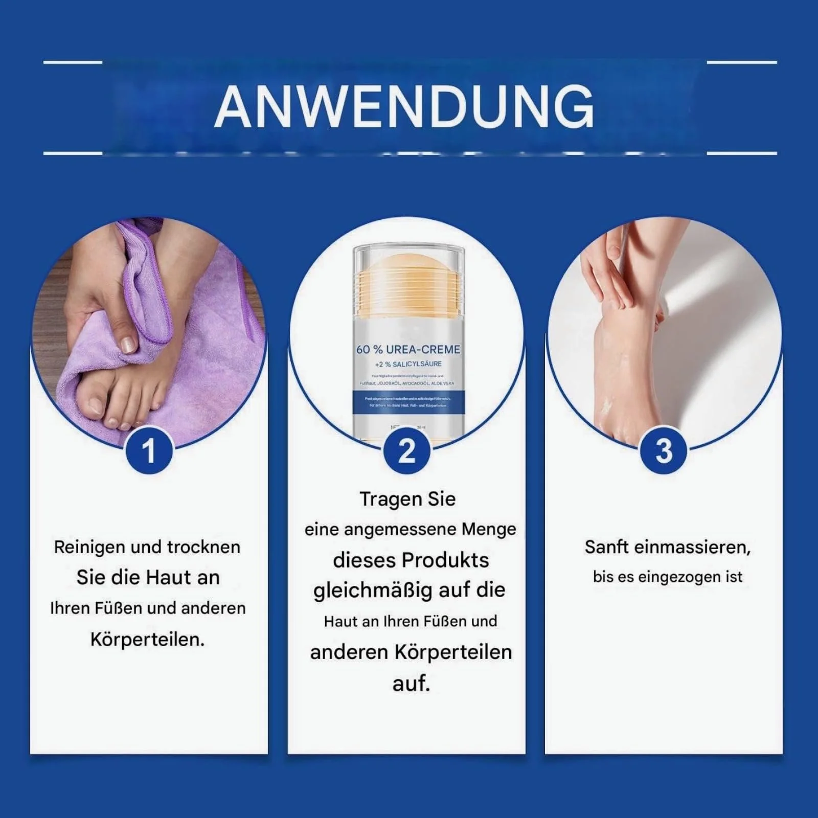 Увлажняющий крем для ног против трещин 2025 Newest для пяток, локтей и коленей, фото №6