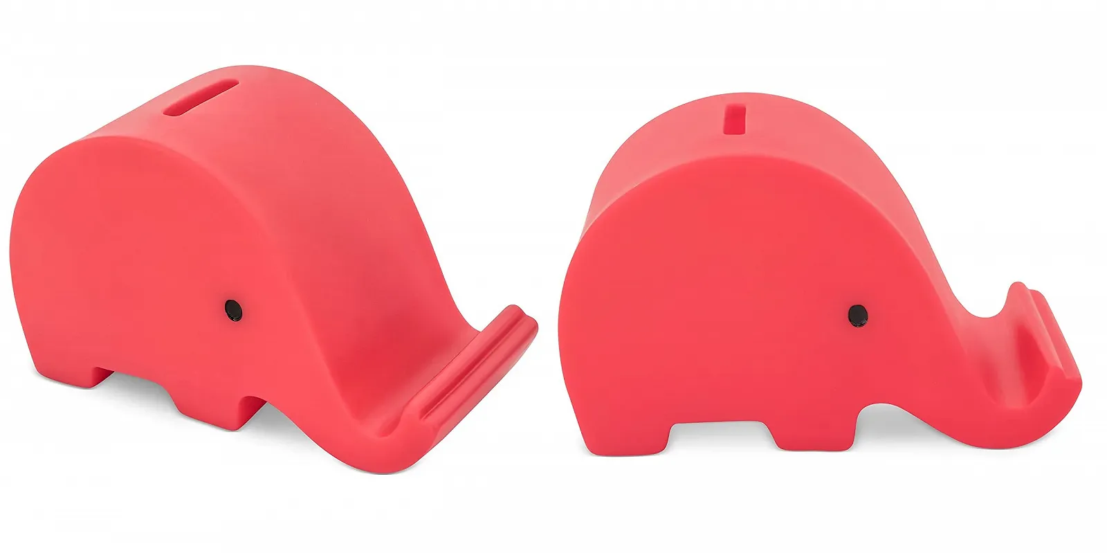 Копилка-слон Piggy Bank PVC мягкая маленькая Красная, фото №3