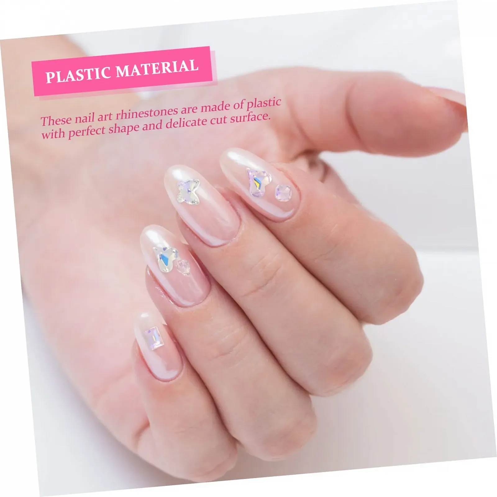 Стразы для ногтей MERRYHAPY Набор 40 шт Разноцветные, фото №6