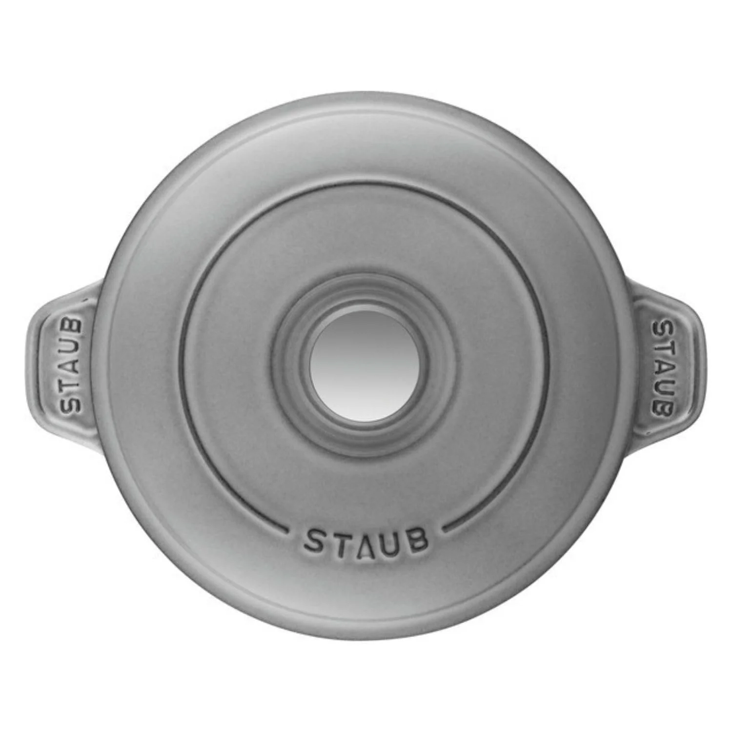 Каструля з кришкою STAUB 20 см 0.75 л Чавунна Кругла Сірий графіт, фото №2
