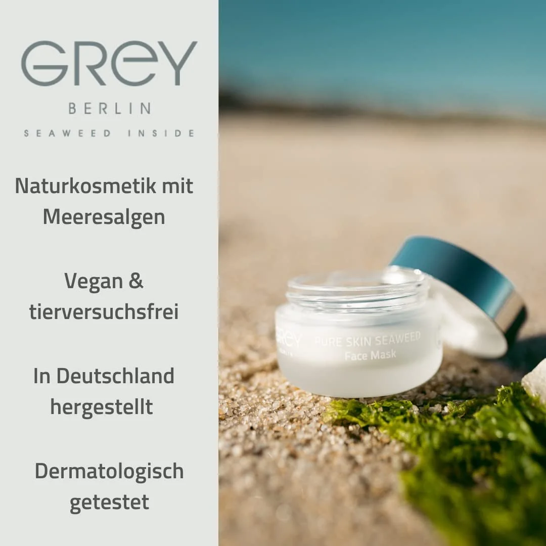 Маска для обличчя GREY Berlin Pure Skin Seaweed Зволожуюча, антивікова, фото №3