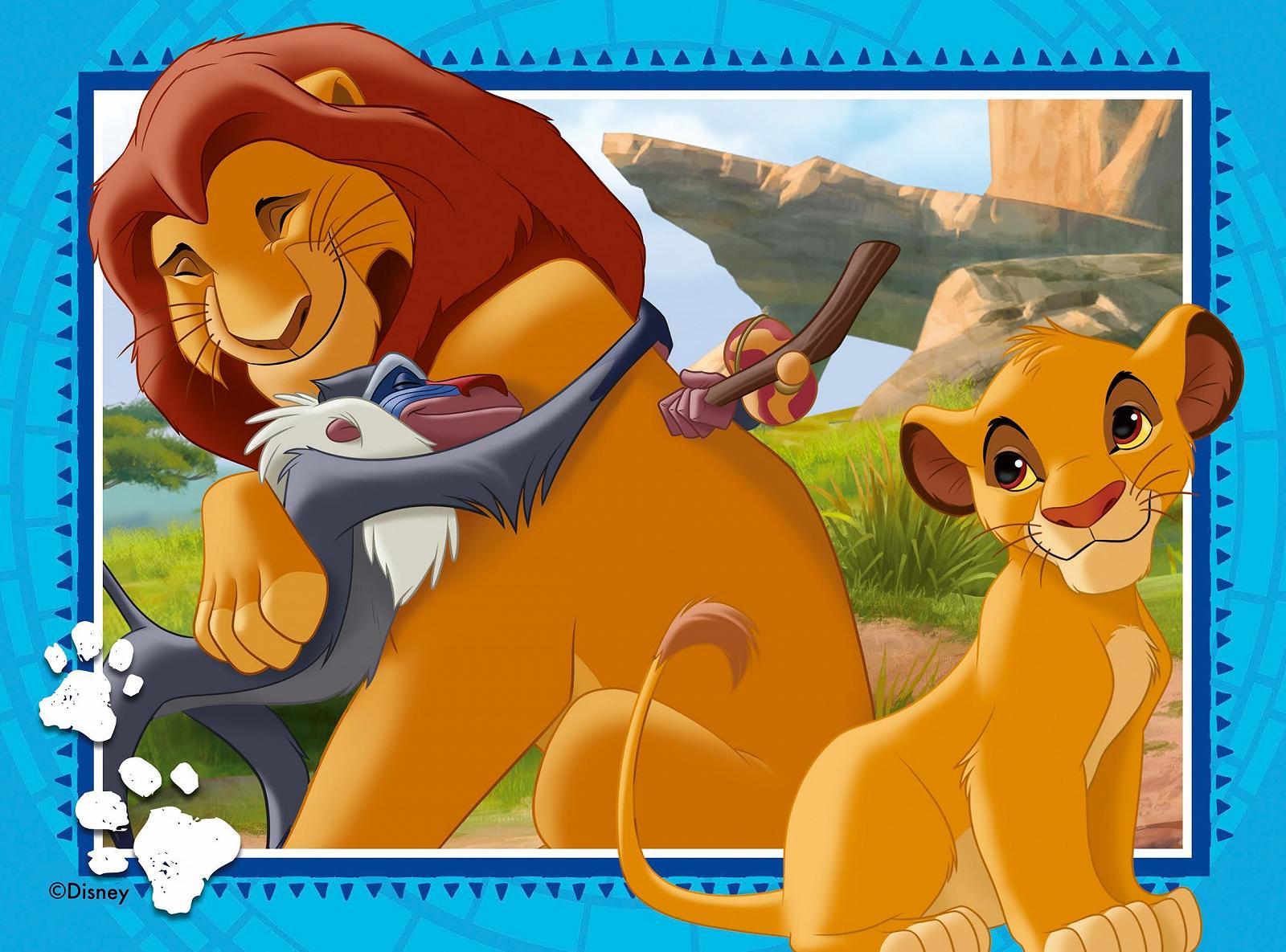 Детский пазл Ravensburger The Lion King 4 в 1 12, 16, 20, 24 детали 70 x 50 см, фото №3