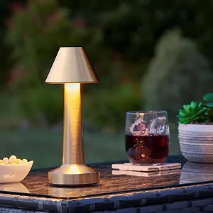 Настільна лампа Auraglow Boston акумуляторна на батарейках сенсорна LED набір з 2 шт - Фото 1