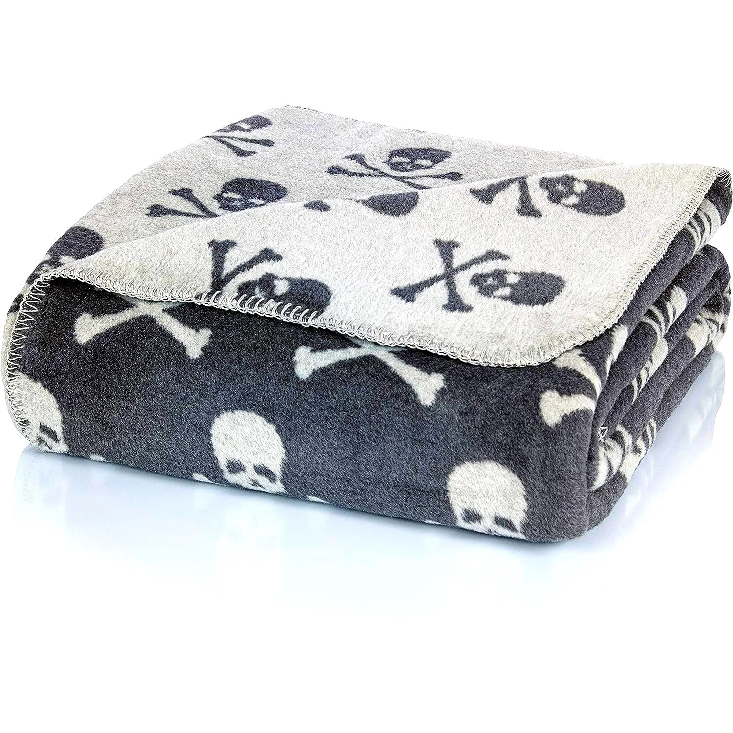 Покривало Glart Skulls XL 150 x 200 см Сіра, фото №1