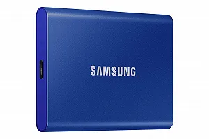 Зовнішній SSD Samsung T7 1 TB USB 3.2 Gen 2 Indigo Blue - Фото 1