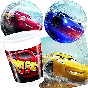 Купити Набір посуду для вечірки Procos Cars Legend тарілки, стакани, серветки, прикраси - Фото 1 Набір посуду для вечірки Procos Cars Legend тарілки, стакани, серветки, прикраси - Фото 1