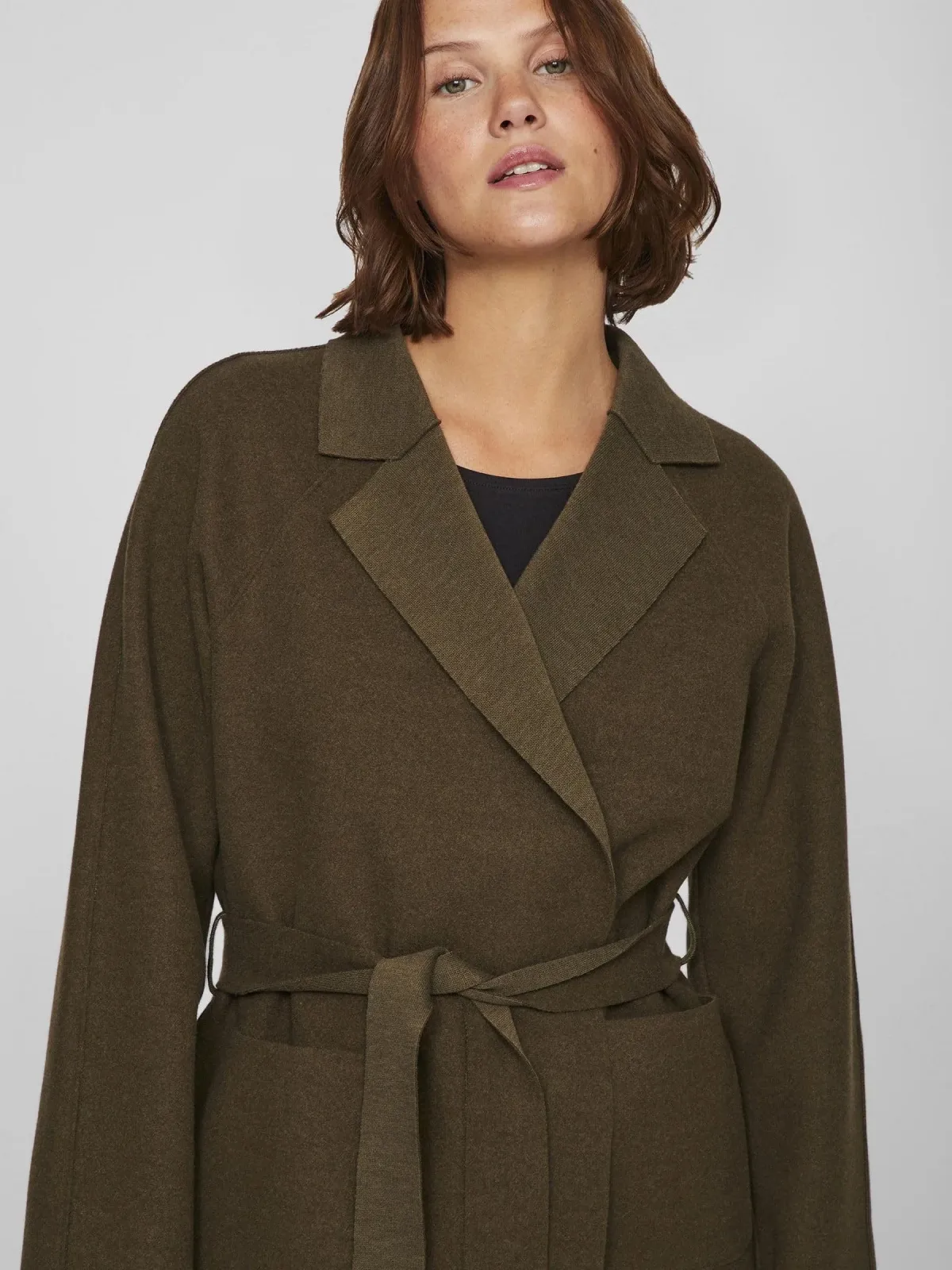 Пальто Vila с поясом, фото №6