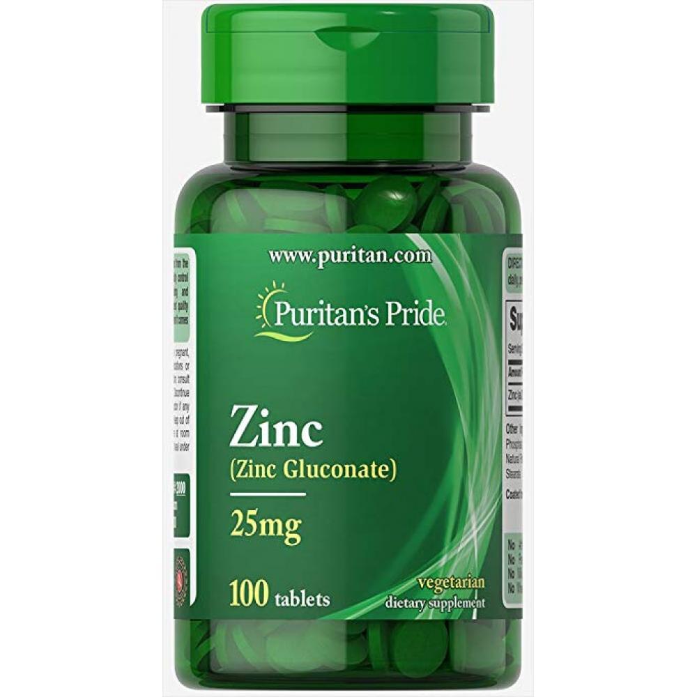 Zinc 25 mg 100 tabs, фото №1