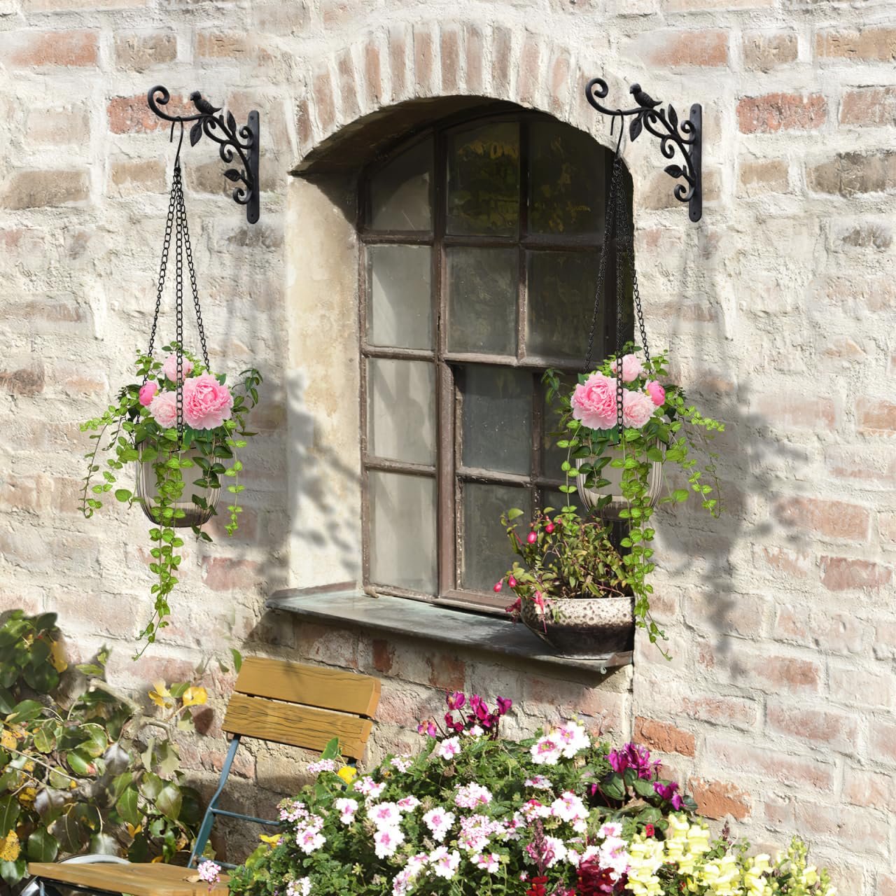 Підвісні квіткові горщики Happyyami набір з 2 шт. прозорі з автополивом, фото №5 Підвісні квіткові горщики Happyyami набір з 2 шт. прозорі з автополивом, фото №5