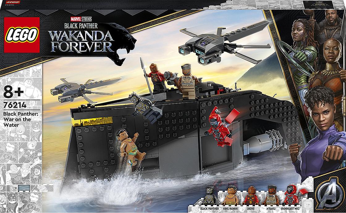 Детские конструкторы LEGO Super Heroes Marvel Чёрная Пантера: война на воде 76214, фото №1
