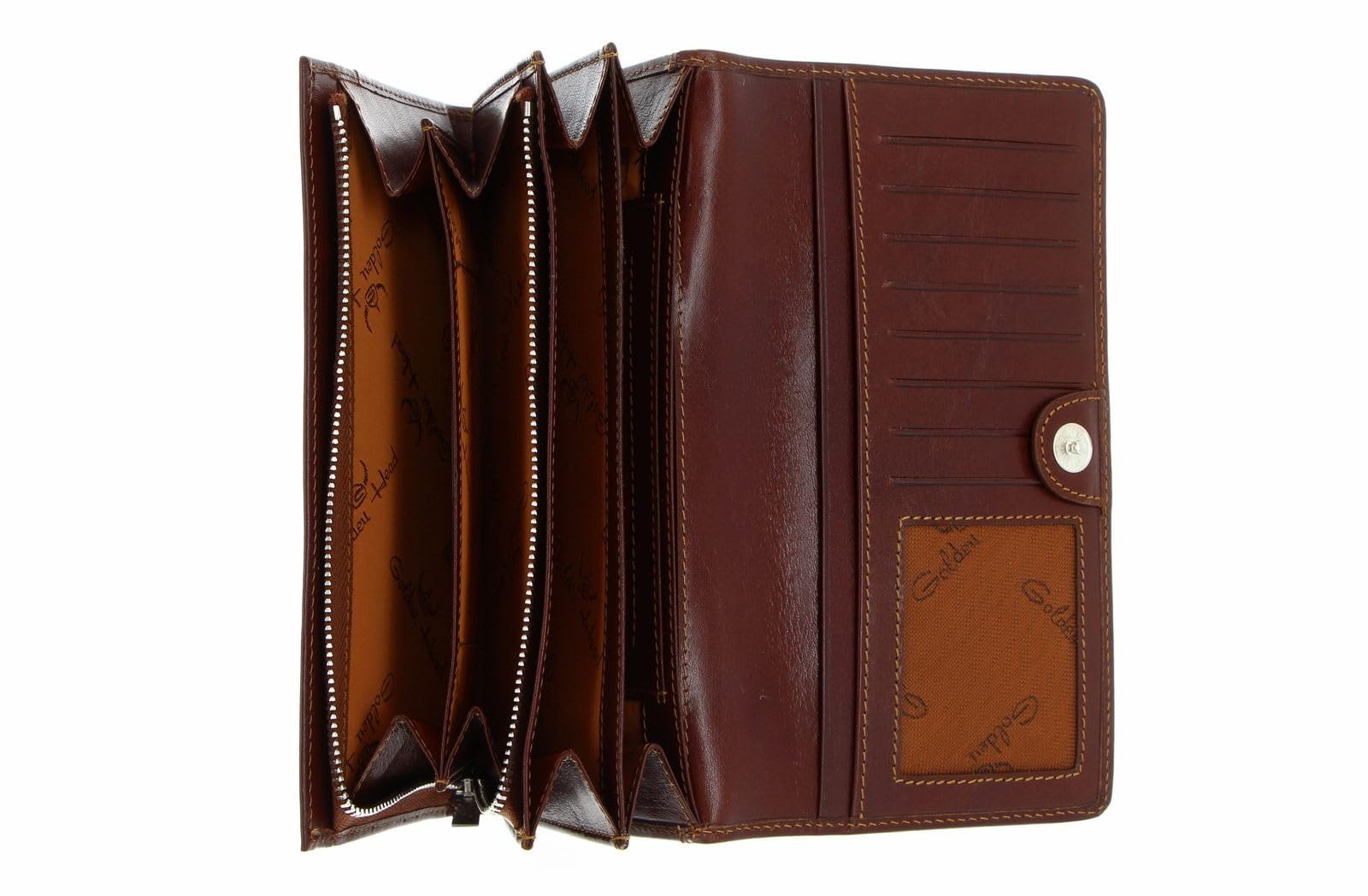 Гаманець шкіряний Golden Head Colorado RFID 18.5 см тютюновий, фото №4