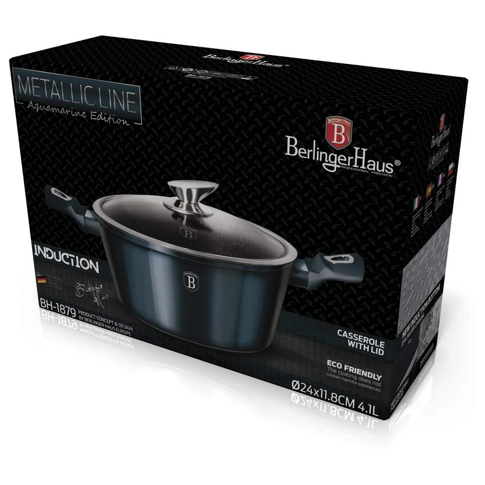 Сотейник BerlingerHaus BH-1879 гранитный 4,1 л 24 см аквамарин металлик, фото №5 Сотейник BerlingerHaus BH-1879 гранитный 4,1 л 24 см аквамарин металлик, фото №5