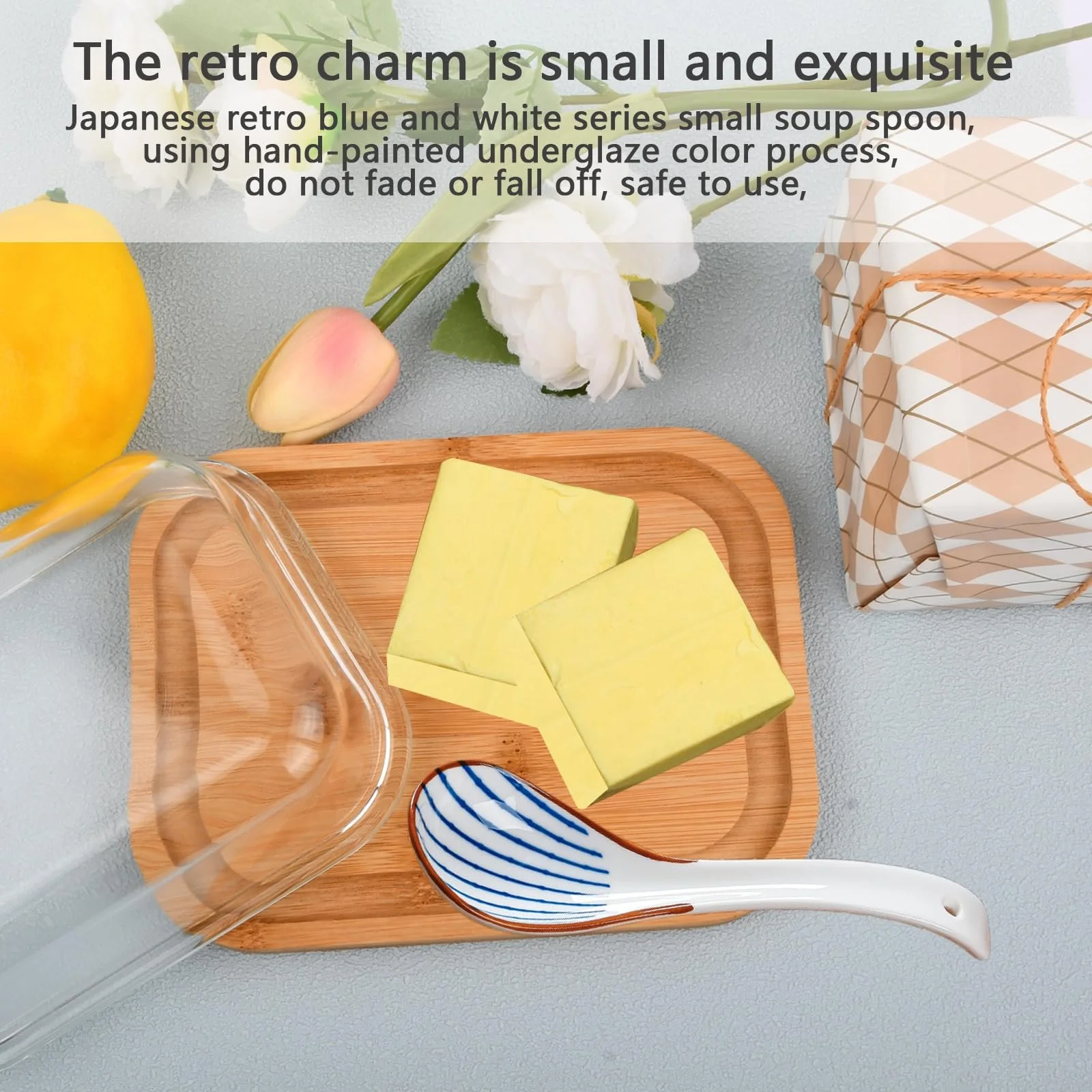 Ложка Супова керамічна  16 x 4.5 см, набір 4 шт, фото №5