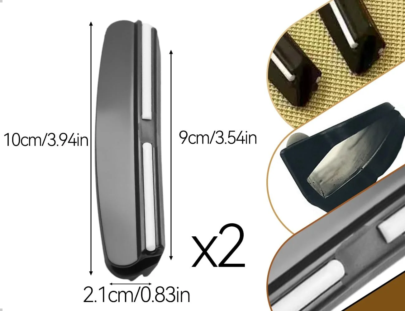 Направляющая для заточки ножей 2 pieces черная, фото №2