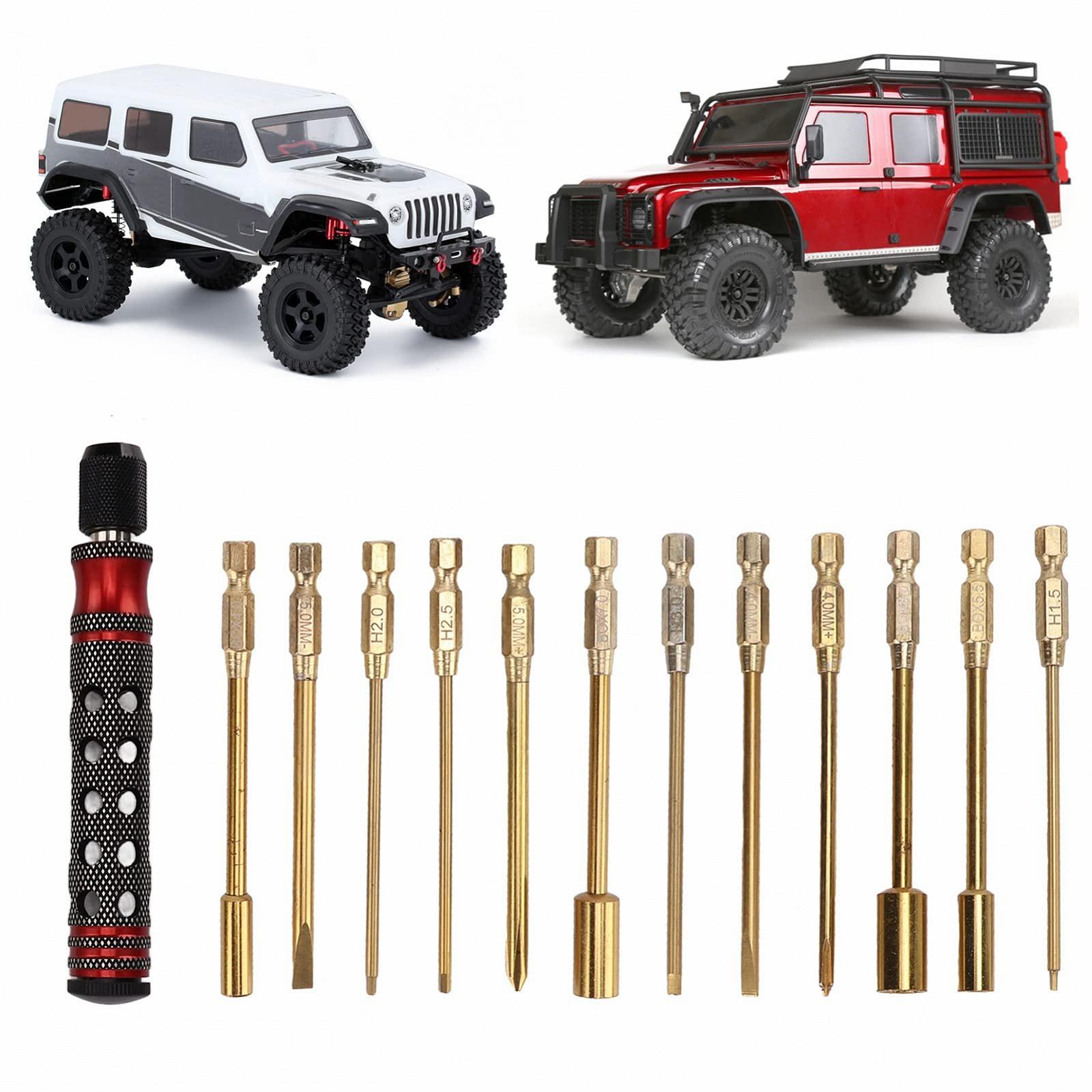 Набір викруток RC RC Repair 12 в 1 з червоною ручкою, фото №7