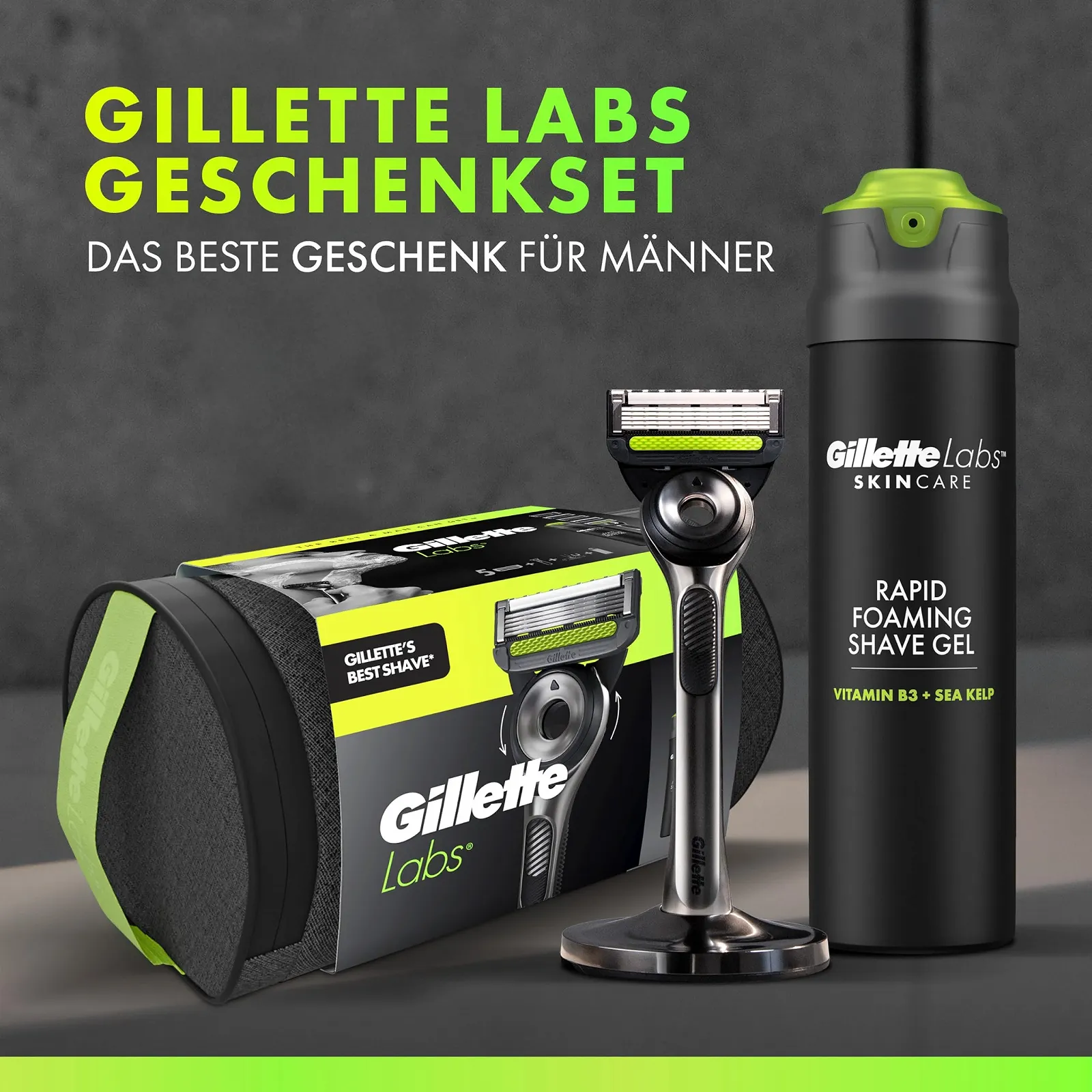 Бритва Gillette Labs UEFA Champions League Special Gold Edition с очищающим элементом Gold, фото №3