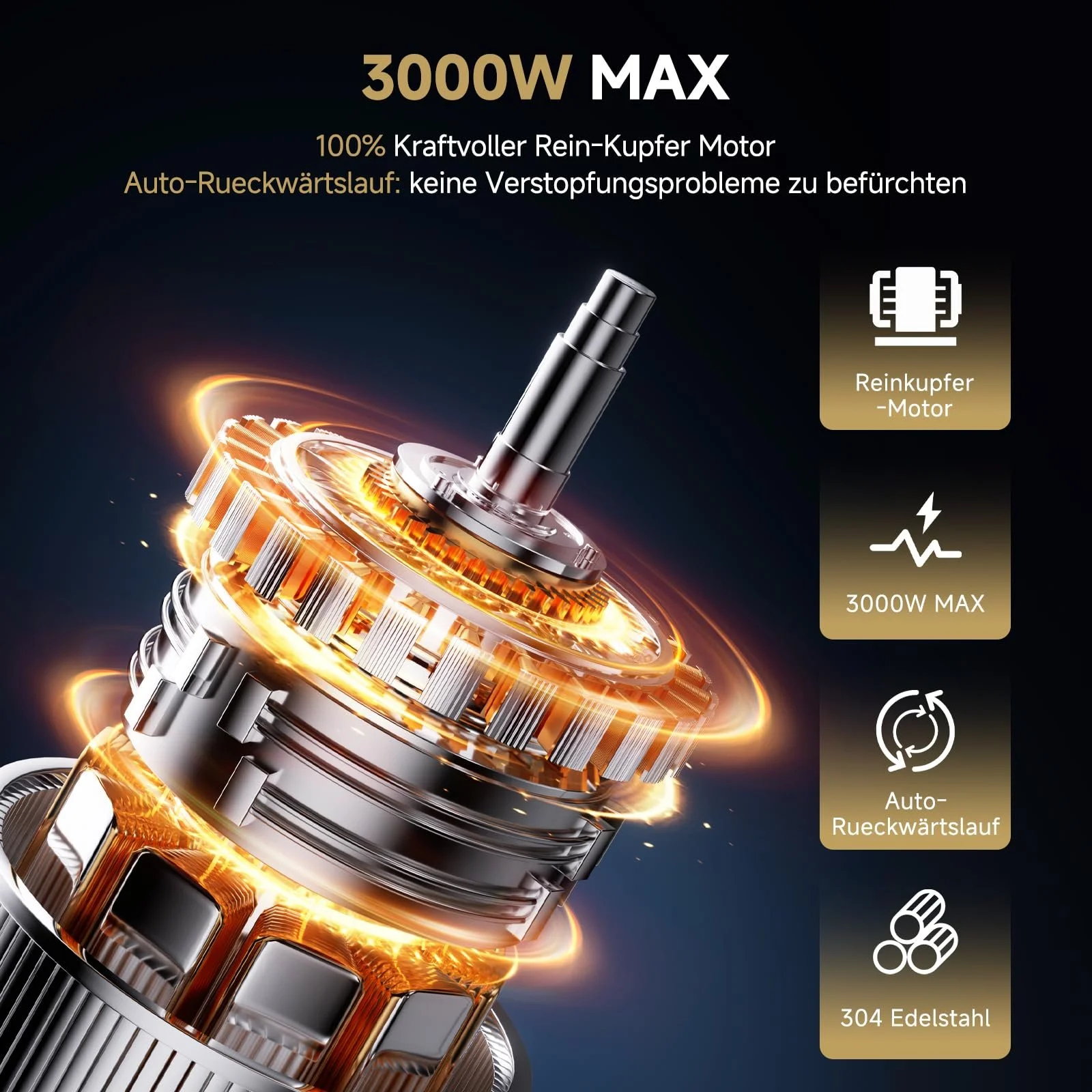 Электрическая мясорубка AAOBOSI 3000 Вт Max 3-в-1 Stainless Steel, фото №4 Электрическая мясорубка AAOBOSI 3000 Вт Max 3-в-1 Stainless Steel, фото №4