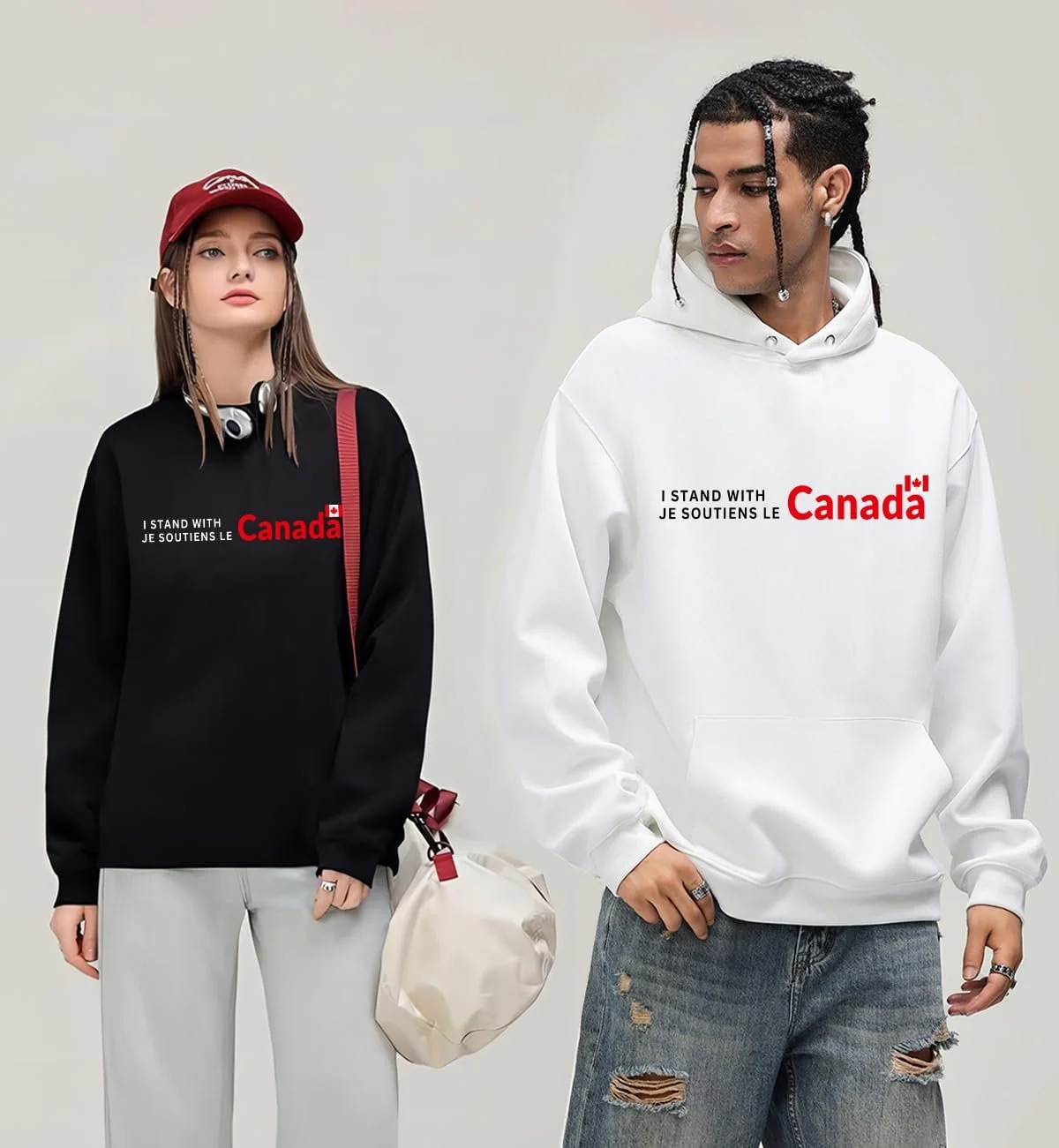 Унісекс світшот I Stand With Canada Je Soutiens Le Canada, фото №2 Унісекс світшот I Stand With Canada Je Soutiens Le Canada, фото №2