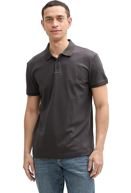 Поло Men's Polo 1045630-10899 Tom Tailor Темно-сірий M, фото №1