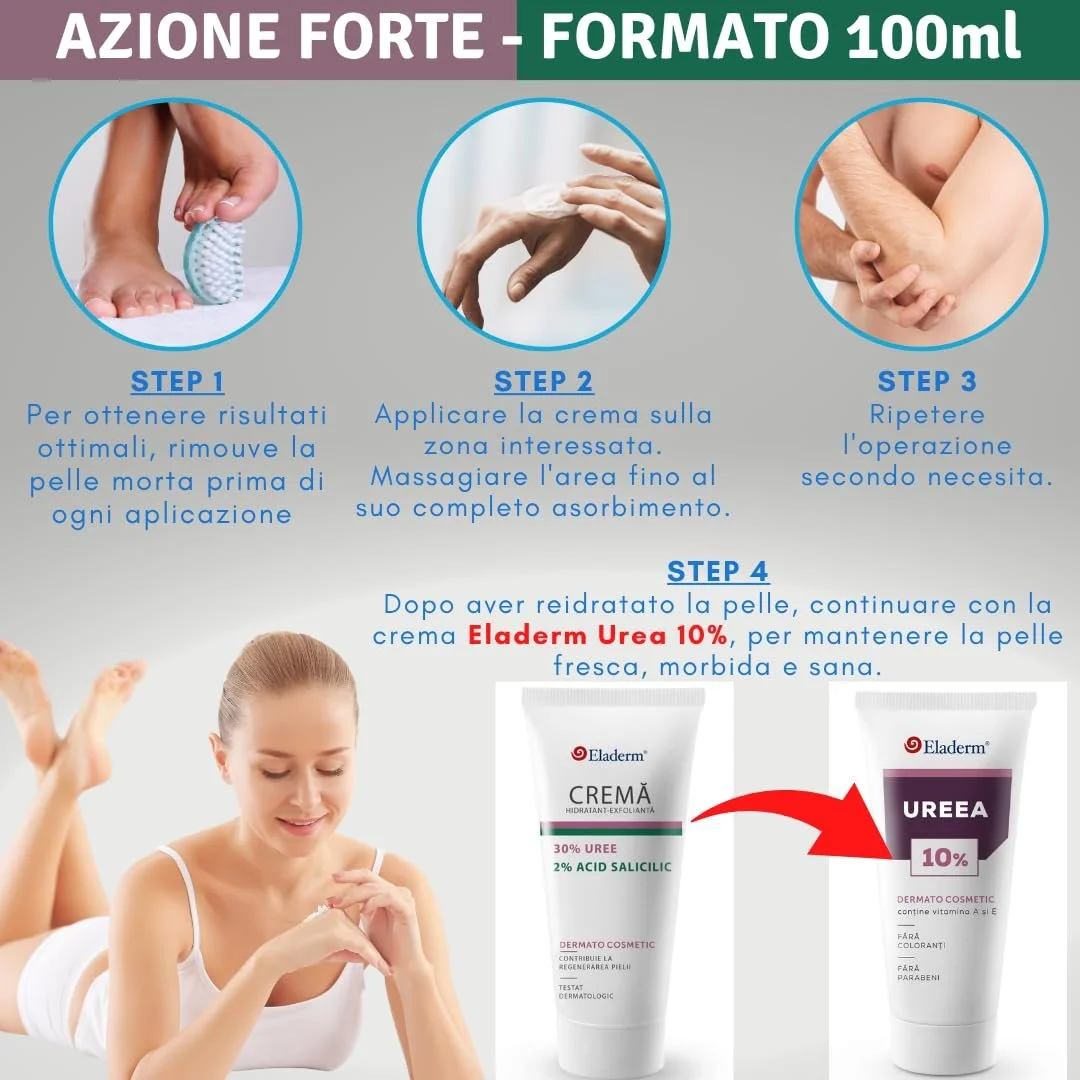 Крем для ног Eladerm с мочевиной 30% 100 мл, фото №7 Крем для ног Eladerm с мочевиной 30% 100 мл, фото №7