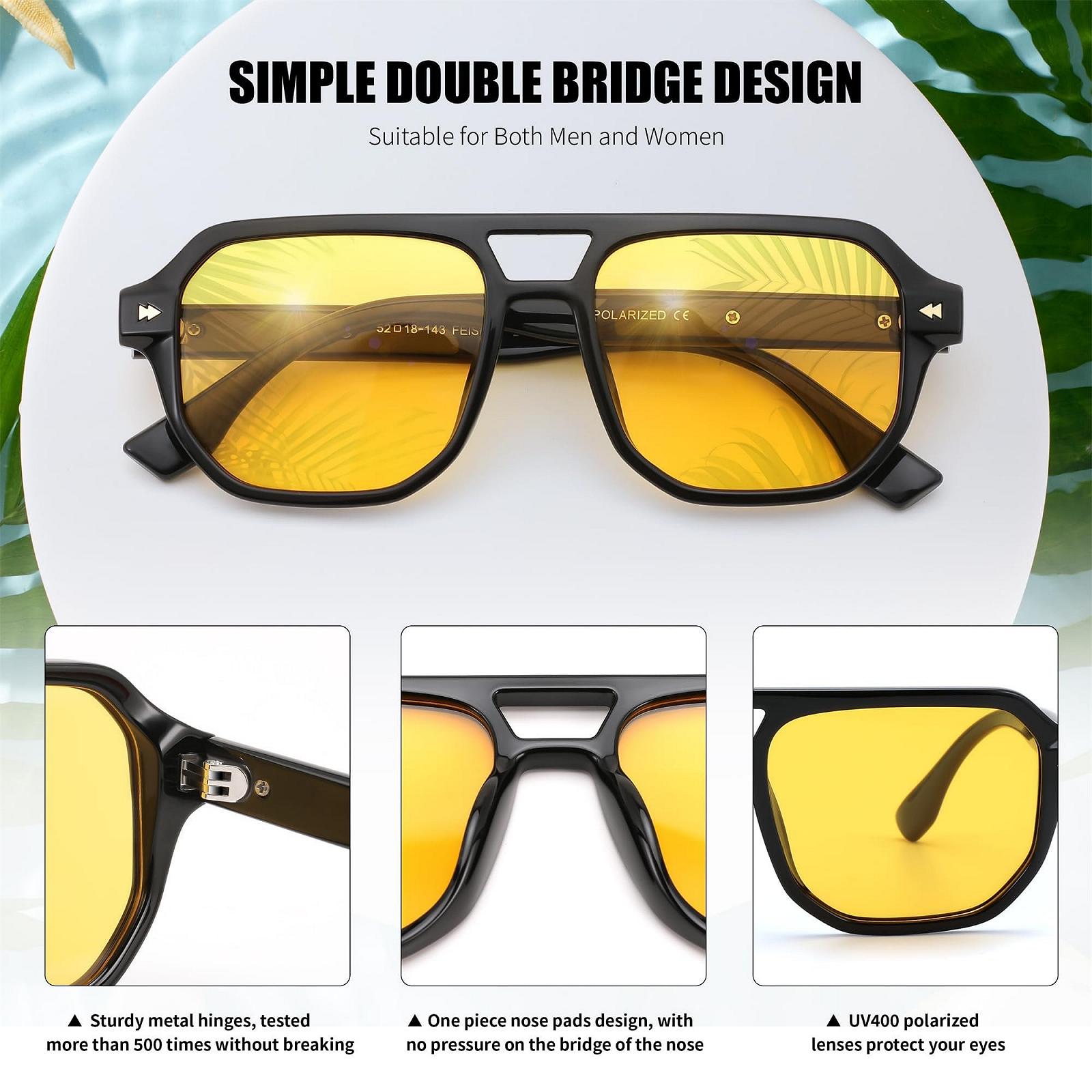 Сонцезахисні окуляри Retro FEISEDY 70s B0203 Поляризовані TR90 оправа з захистом UV400, фото №4