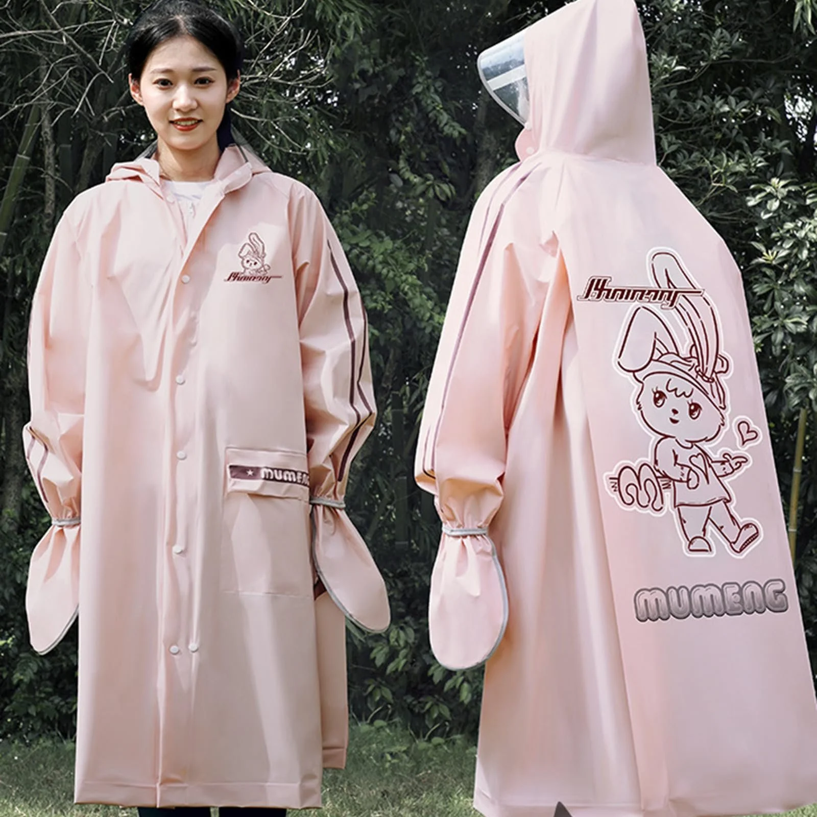 Багаторазове дощове пончо Beokeuioe, дихаюче, водонепроникне, для хлопчиків, фото №3