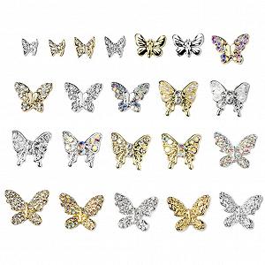Украшения для ногтей Бабочки 22 шт. - Фото 1