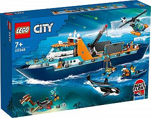 Набір Lego City 60368 Арктичний науково-дослідний корабель 60376 Арктичний снігохід synthetic.ua - Фото 1
