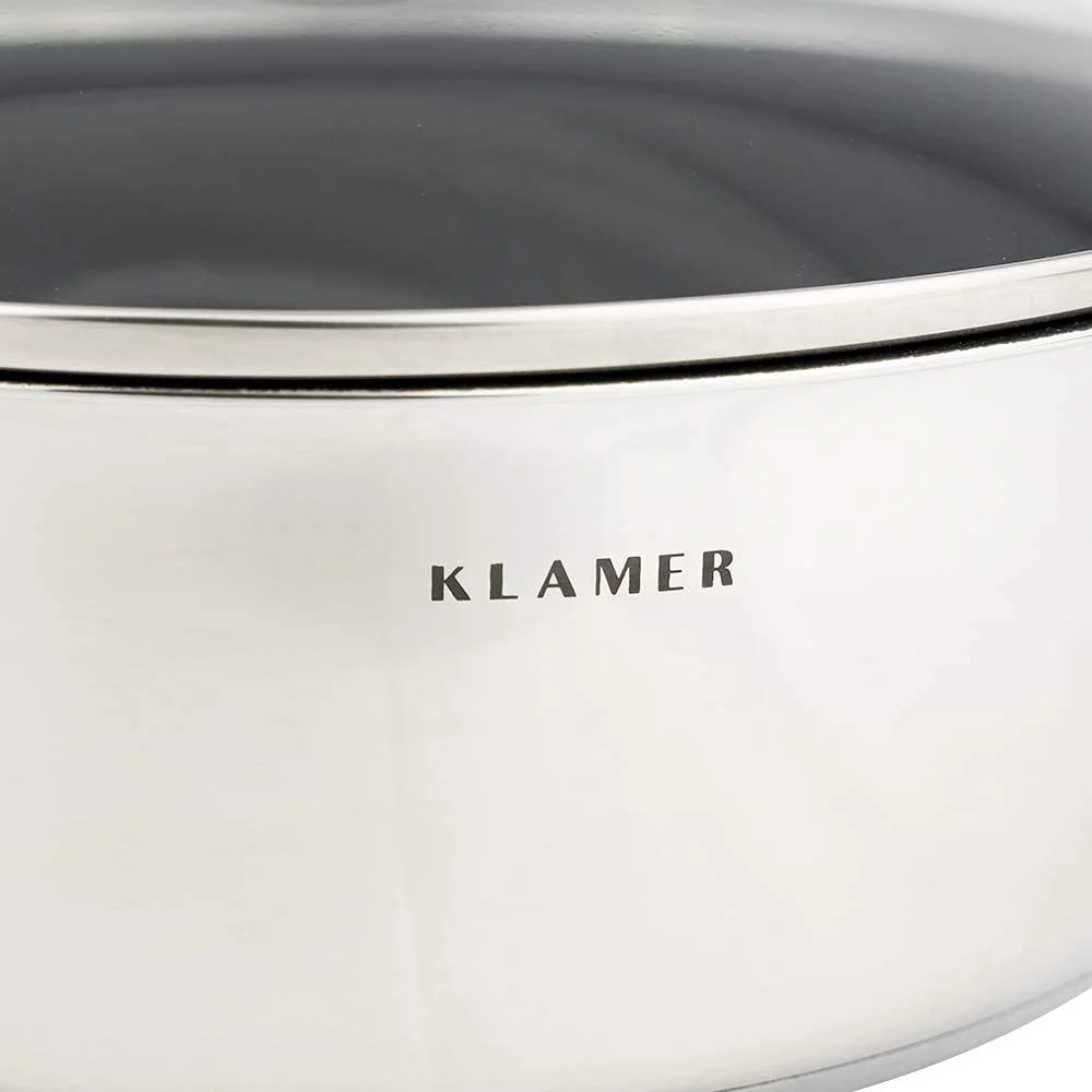 Пательня KLAMER Professional з нержавіючої сталі з індукційним преміум-покриттям, 28 см, фото №6 Пательня KLAMER Professional з нержавіючої сталі з індукційним преміум-покриттям, 28 см, фото №6