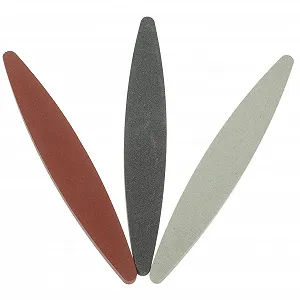 Набір точильних каменів для садових інструментів та ножиць (3 шт.) червоний оксид заліза - Фото 1