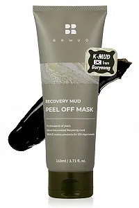 Маска для лица BRMUD Recovery Mud Peel Off для отшелушивания и глубокого очищения, маска для удаления черных точек, 110 мл - Фото 1