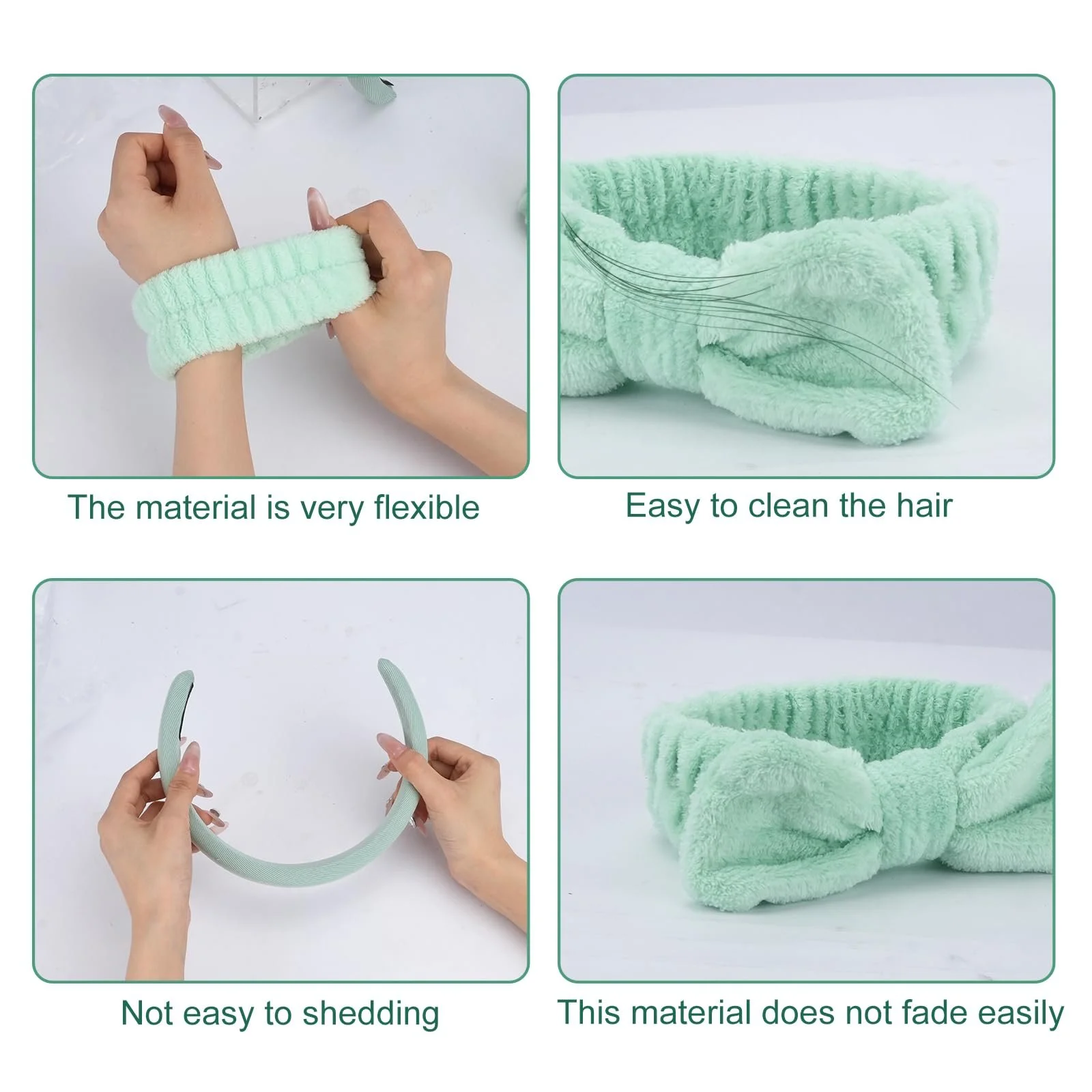 Обруч на голову WRENYZK Набір з 5 штук, фото №5 Обруч на голову WRENYZK Набір з 5 штук, фото №5