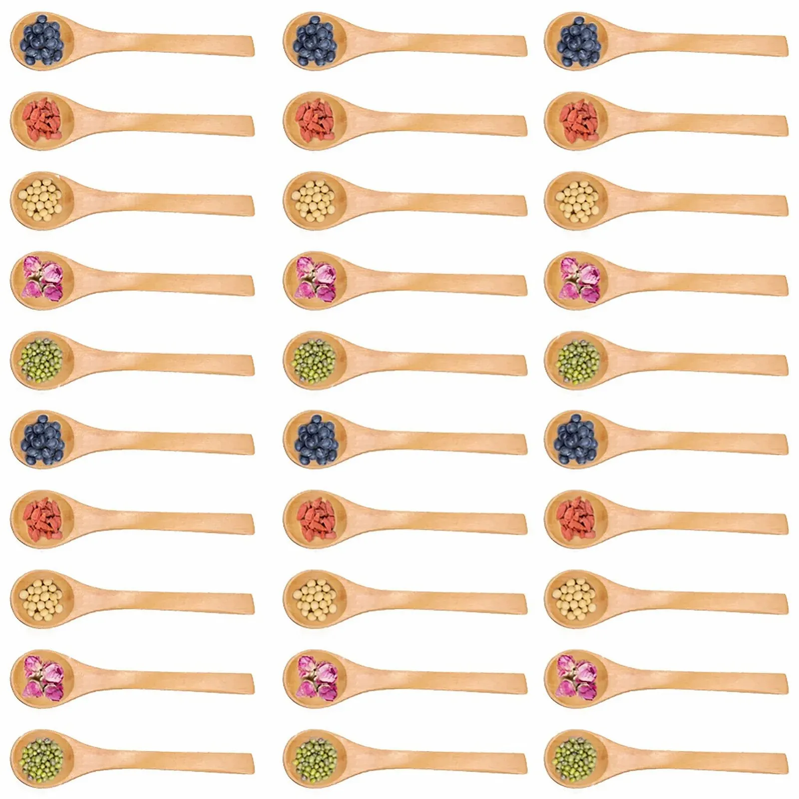 Ложка Деревʼяна Міні 30 шт., фото №6