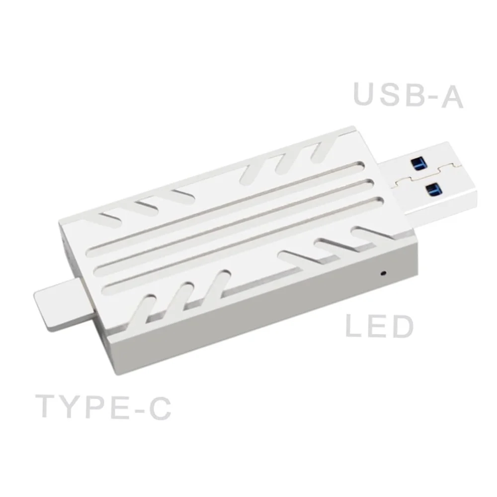 Зовнішній адаптер Onvian PH811S M.2 NVMe 2230 PCIe SSD to USB/USB-C 3.2 Silver, фото №11